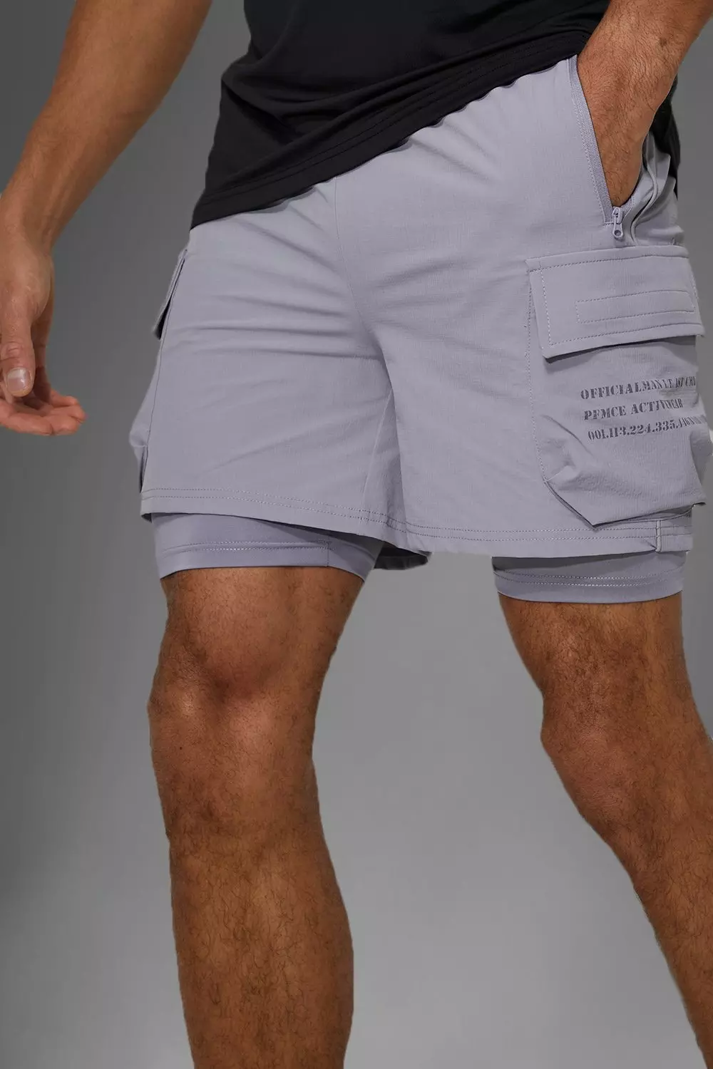 Light grey sales cargo shorts